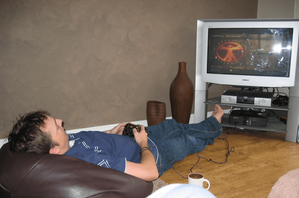 Chilling on the Xbox&nbsp;Original