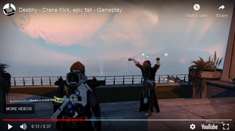Destiny – Crane Kick, epic fail –&nbsp;Gameplay