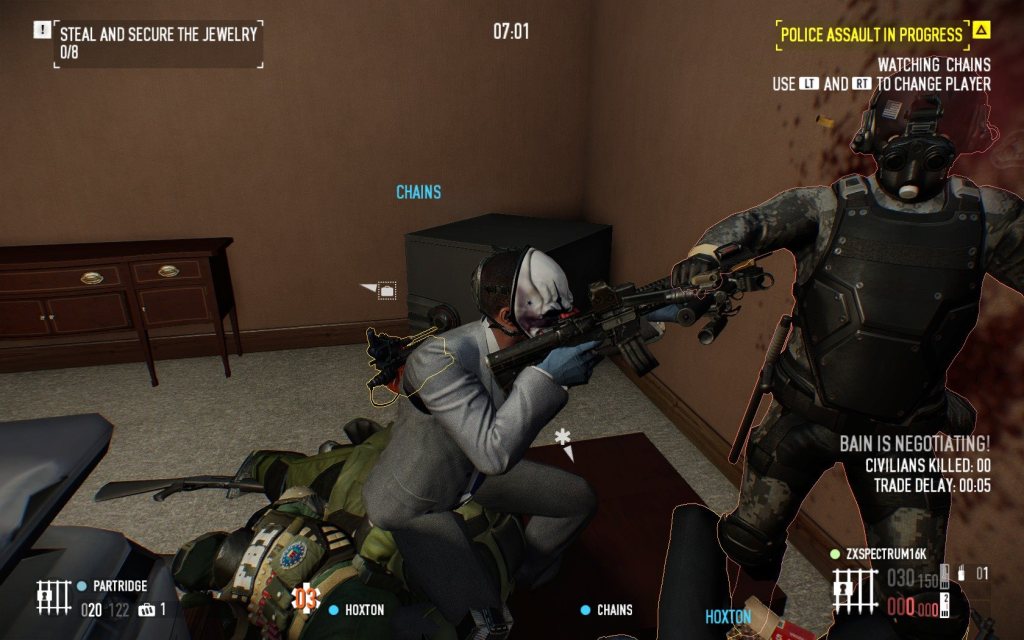 Enjoying multi player&nbsp;Payday