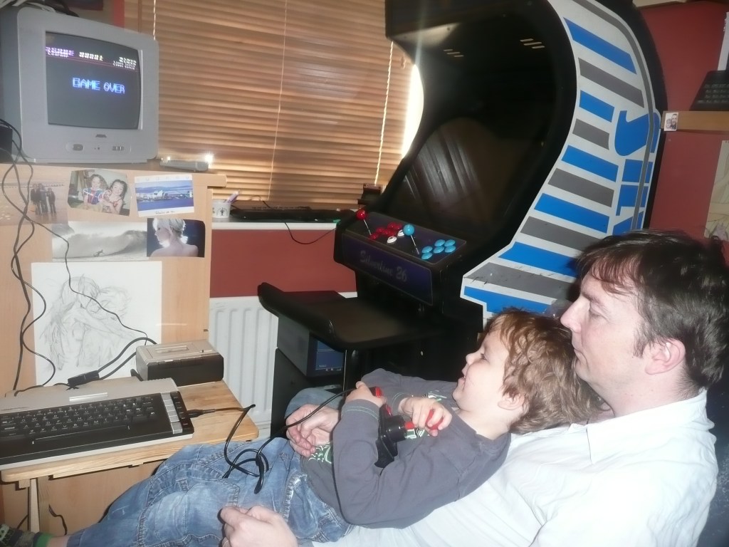 My son playing Atari&nbsp;800xl