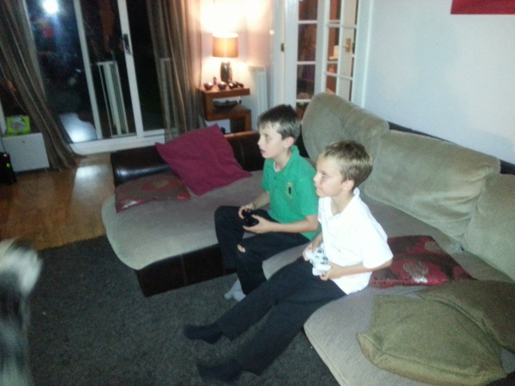 Luke and George gaming