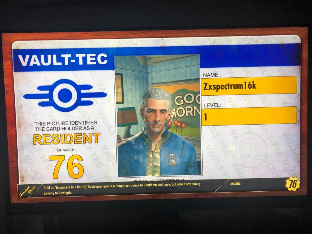 Starting Fallout 76