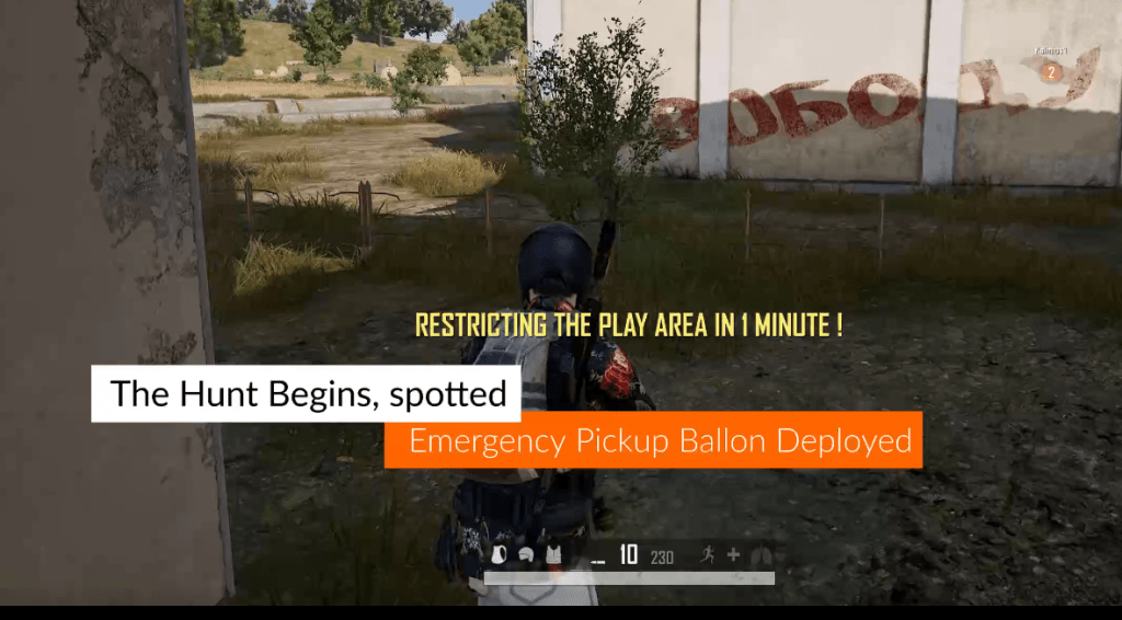 PUBG, The Hunt is on, Emergency Pickup Ballon&nbsp;Spotted