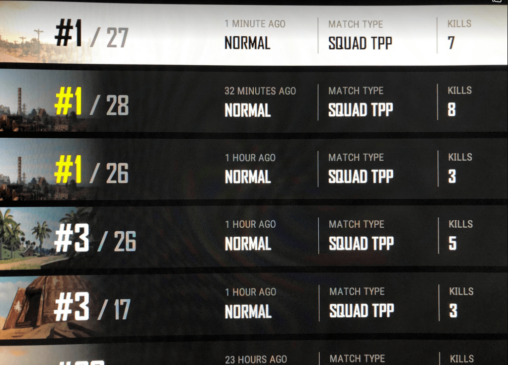 Three Chicken Dinners on the Bounce, pro gamer&nbsp;:-)