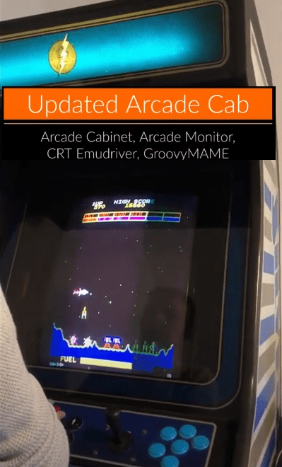 Updated Arcade Cabinet, Arcade Monitor, CRT Emudriver,&nbsp;GroovyMAME