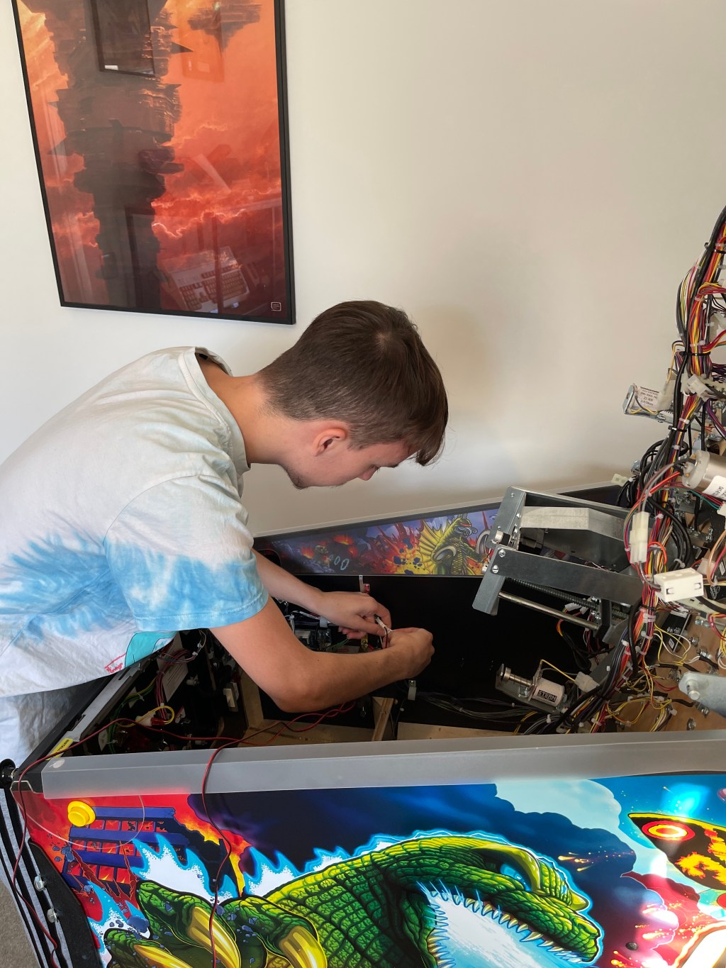 Godzilla Pinball, installing Flipper Fans and Rumble&nbsp;Motor