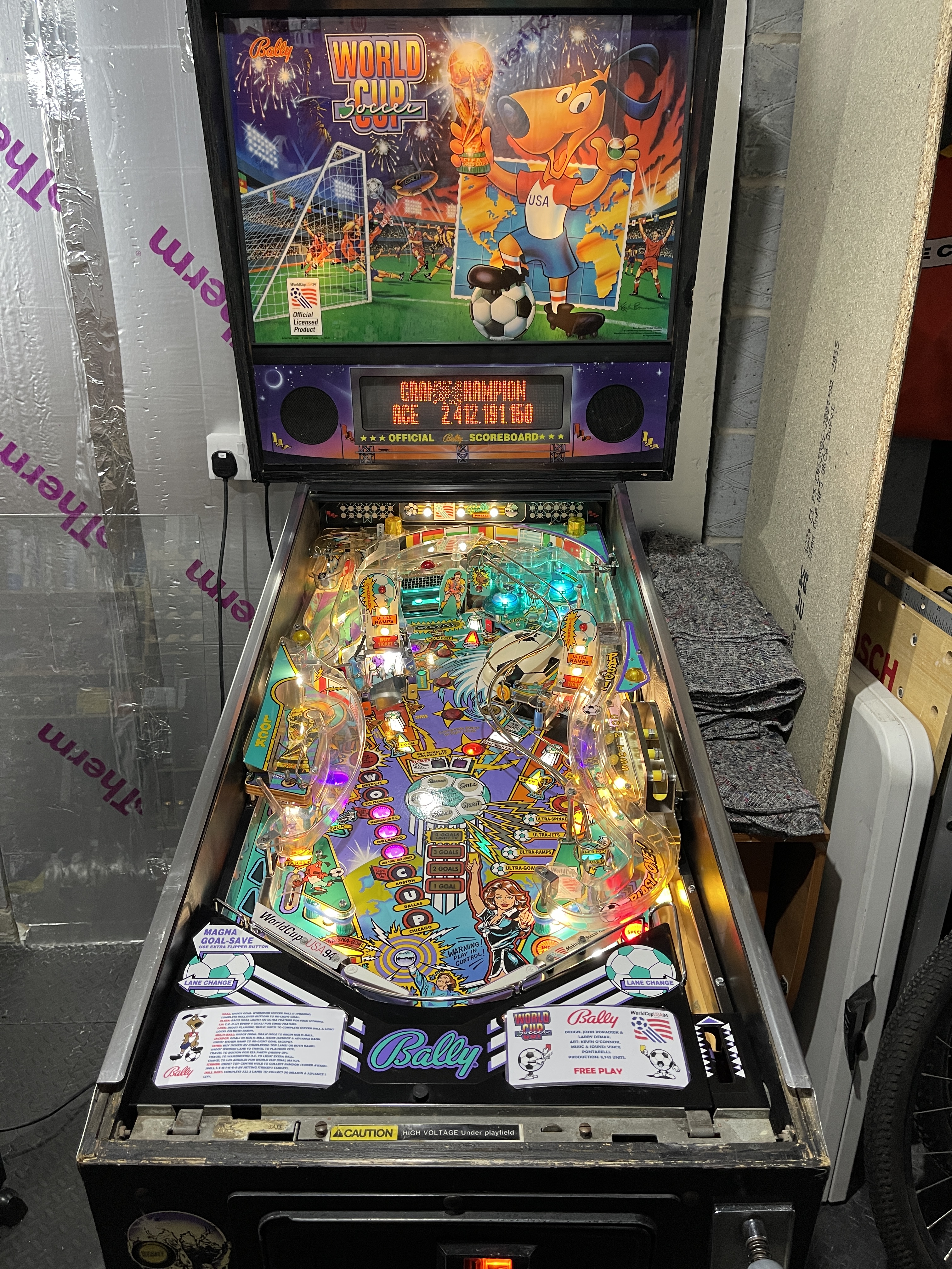 World Cup Soccer pinball machine
