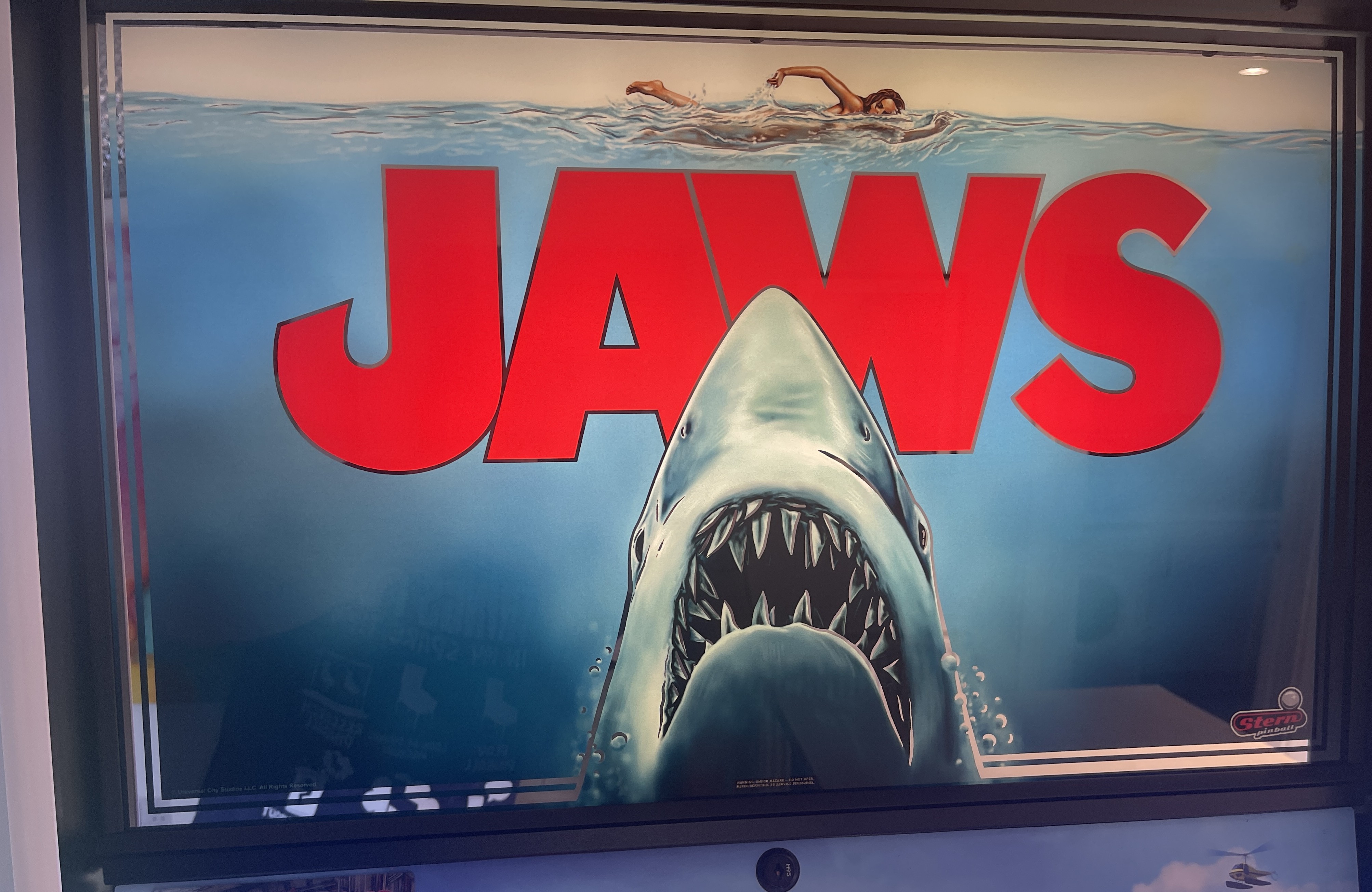 Jaws Premium pinball machine detail